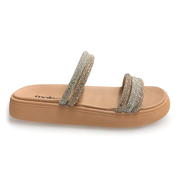 Chinelo Feminino Moleca Papete - 5469.135 - Bege-Nude
