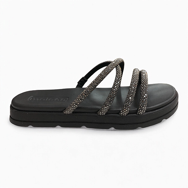Chinelo Feminino Moleca Papete - 5490.112 - Preto