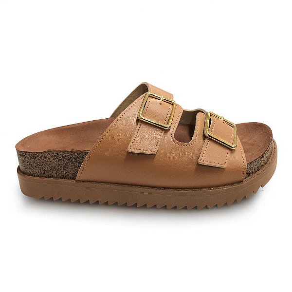 Chinelo Feminino Moleca Birken - 5500.105 - Camel