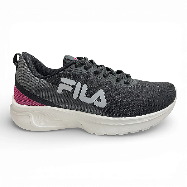 Tênis Feminino Fila Vector - F02TR00105-7048 - Preto-Grafite-Rosa