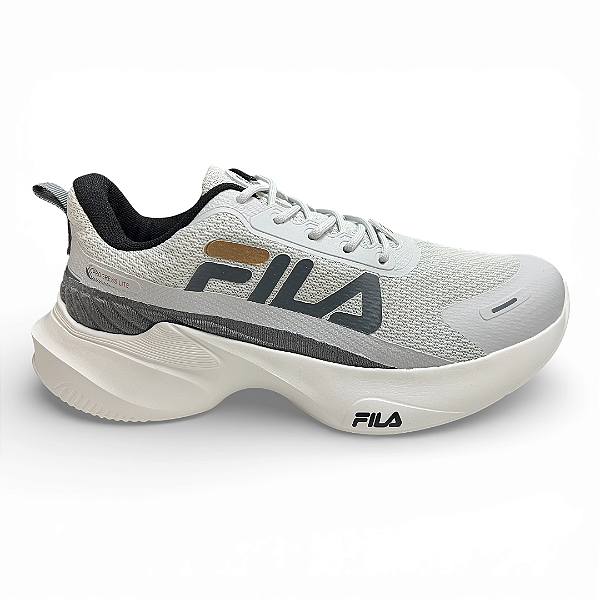 Tênis Masculino Fila Progress Lite - F01TR00044-6813 - Cinza Gelo