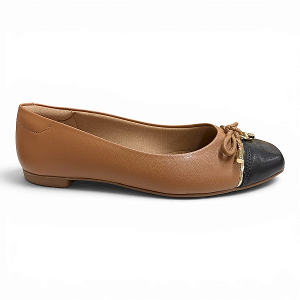 Sapatilha Feminina Beira Rio - 4267.212 - Camel-Preto