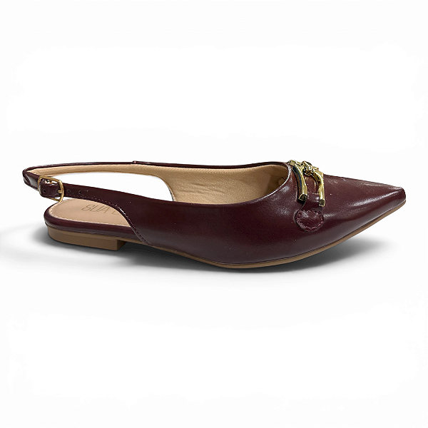Sapato Feminino Sua Cia Slingback - 8189.16547 - Vinho