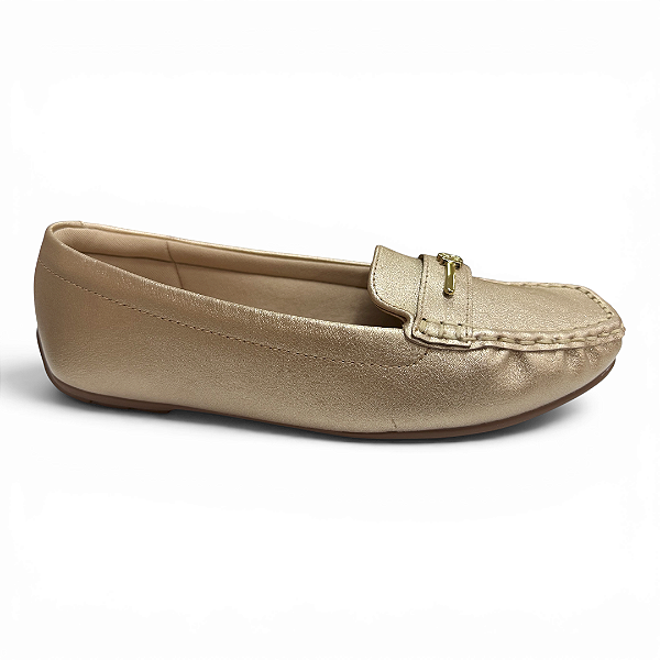 Sapato Feminino Modare Mocassim - 7035.655 - Dourado