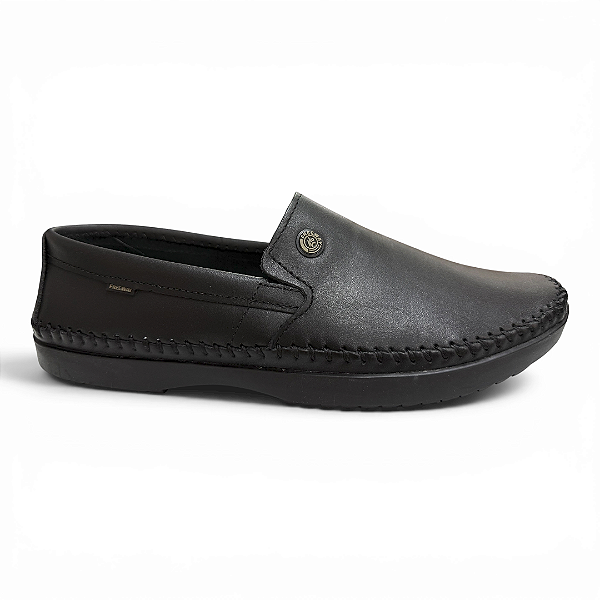 Sapatilha Masculina Freeway Couro - LOGANX-1 - Preto