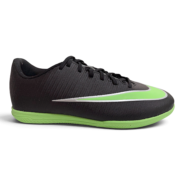Tênis Masculino Nike Futsal Vapor 17 Club - IM5964-001 - Preto-Verde