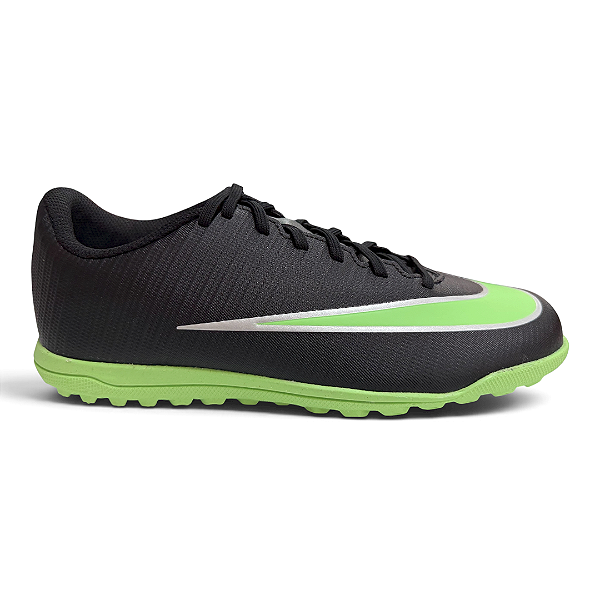 Chuteira Masculina Nike Society Vapor 17 Club - IM5965-001 - Preto-Verde