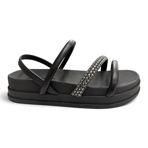 Sandália Feminina Moleca Papete - 5590.103 - Preto