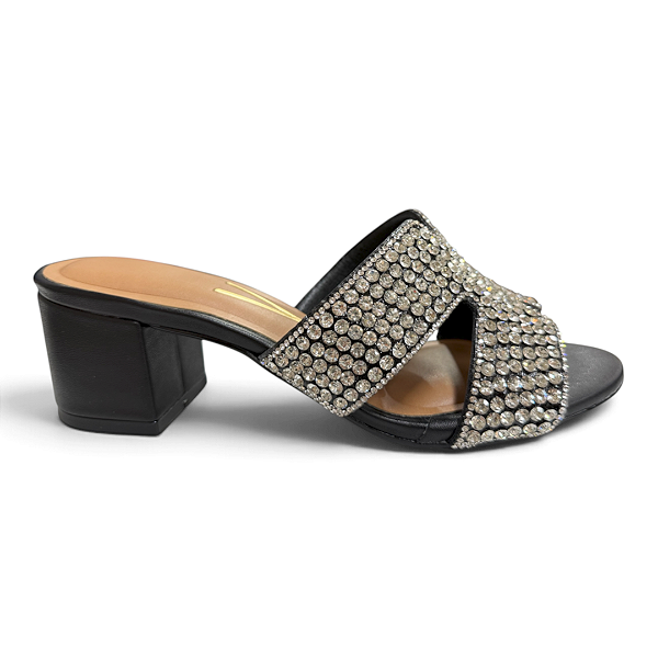 Tamanco Feminino Vizzano Salto Bloco - 6291.1196 - Preto
