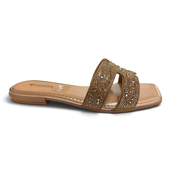 Rasteira Feminina Mississipi - J2811 - Caramelo