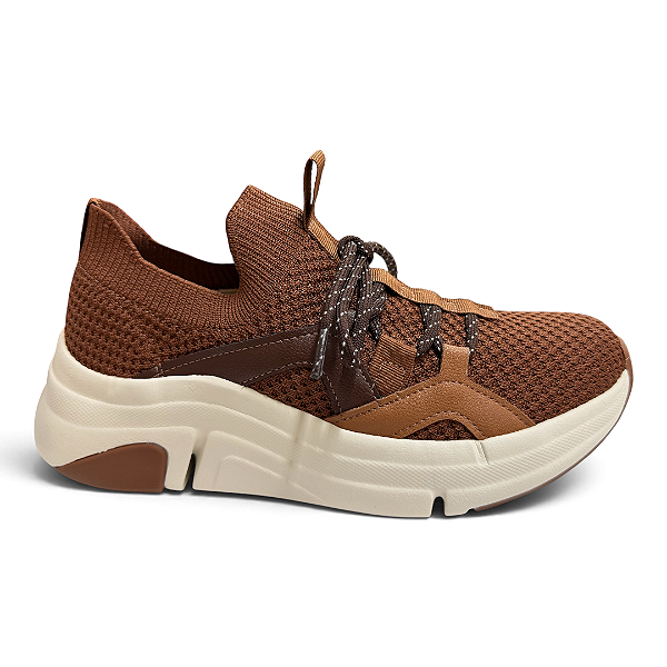 Tênis Feminino Modare Casual Ultraconforto - 7401.115 - Marrom