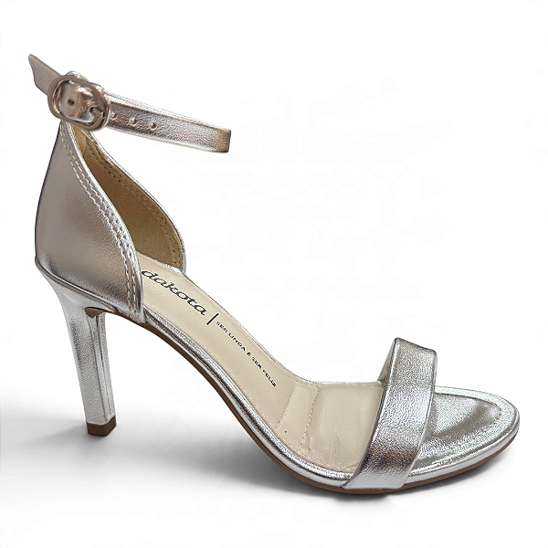 Sandália Feminina Dakota Salto Fino - DC205 - Prata