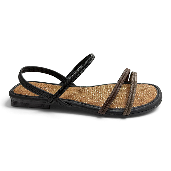 Sandália Feminina Mississipi Rasteira - J2062 - Preto