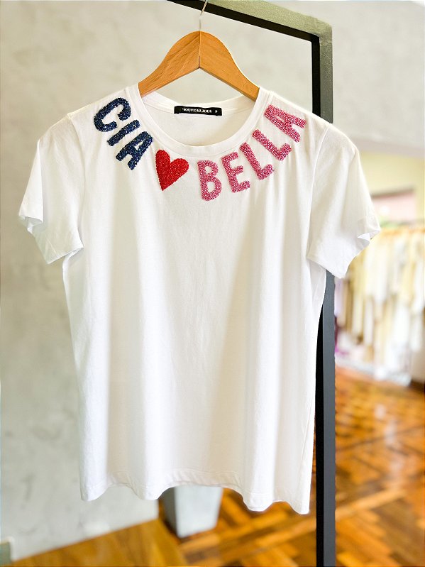 Tshirt Ciao Bella Decote