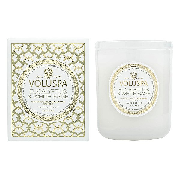 Vela Copo +60h Eucalyptus e White Sage - Voluspa