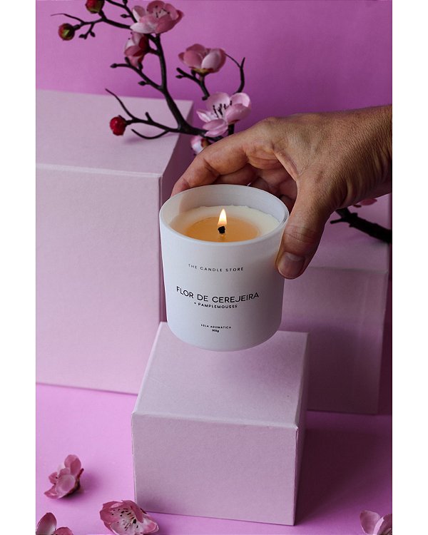 Vela Flor de Cerejeira + Pamplemousse 200g - The Candle