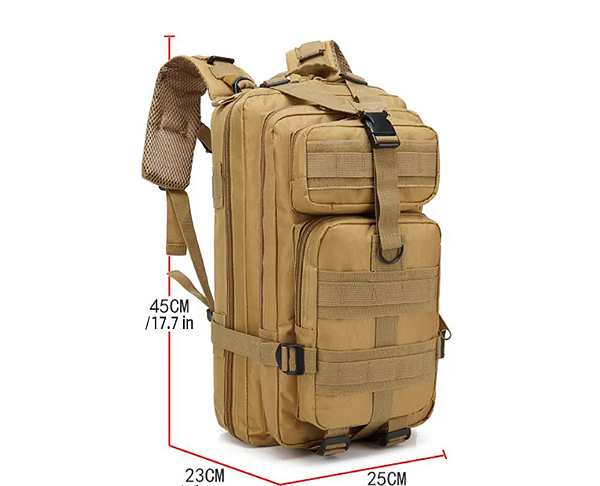 MOCHILA TATICA CAQUI 30L