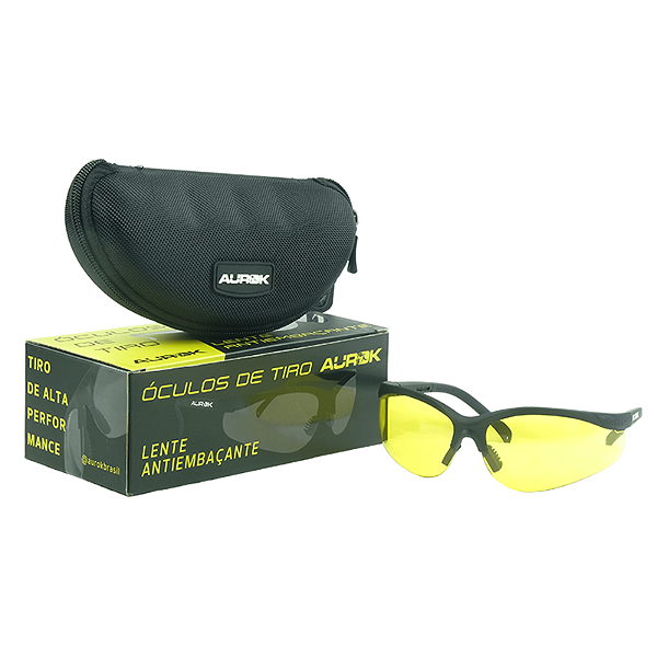 ÓCULOS DE PROTEÇÃO AUROK - AMARELO