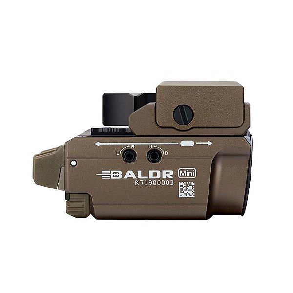 LANTERNA OLIGHT BALDR MINI (LASER VERDE) DESERT 600 LUMENS