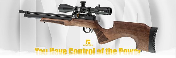 Carabina PCP Reximex Lyra 5.5mm Wood + Luneta T-EAGLE SK 5-25X50