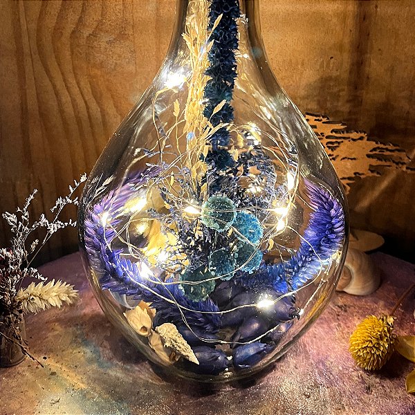 Luminária de Mesa Azul