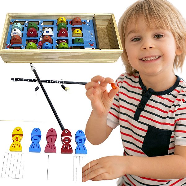 Pescando com a Matemática Brinquedo Educativo e Pedagógico