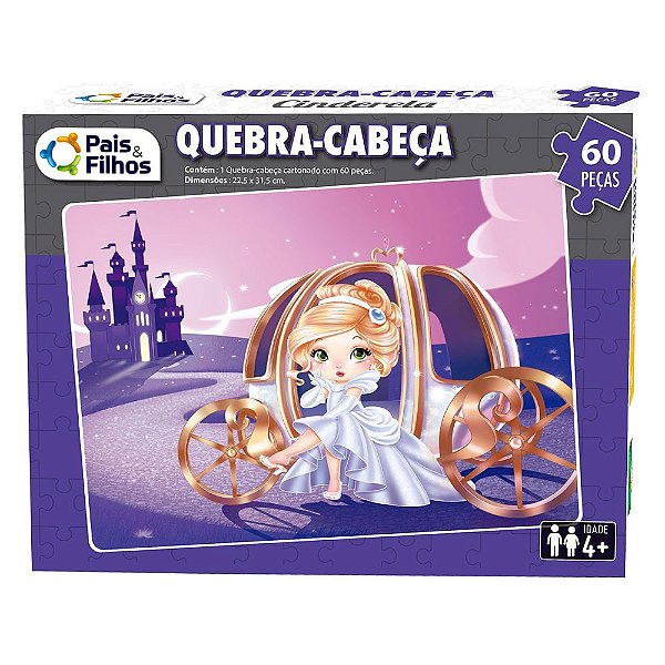 Quebra-Cabeça Princess 150 Peças - Pais e Filhos