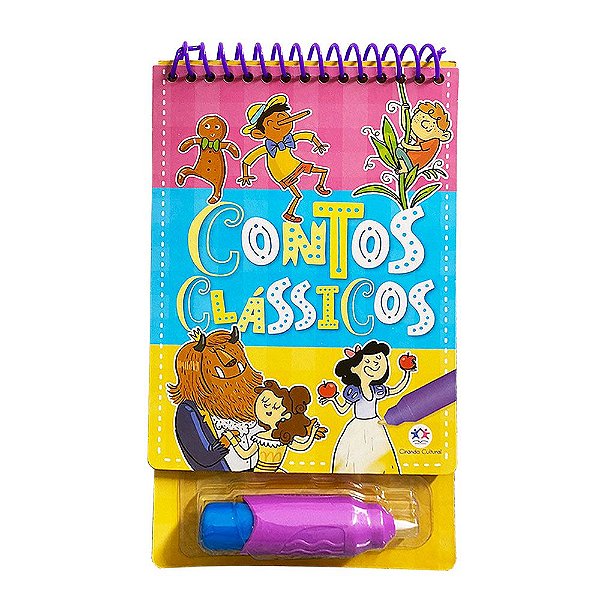 Livro Aquabook Contos Clássicos Colorindo com Água
