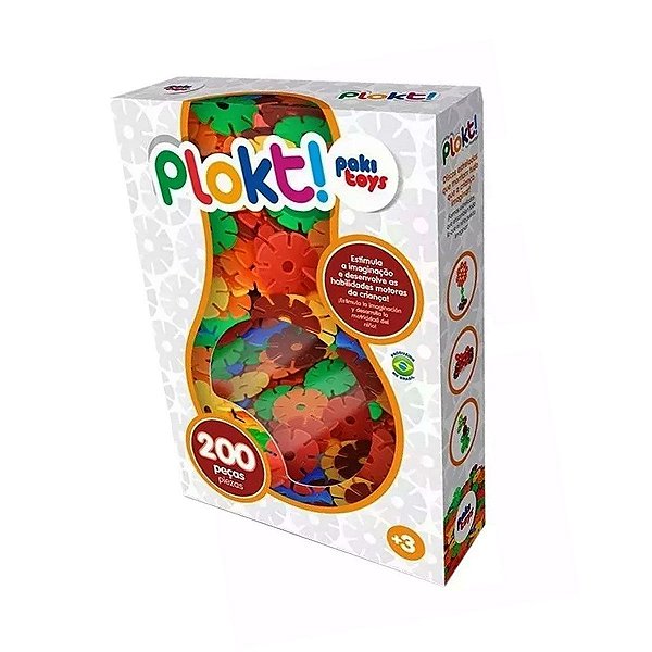 Brinquedo De Montar Pecinhas Educativo Plokt 200 Peças Color - Brinquedos  Infantil Criativo PakiToys em Promoção na Americanas