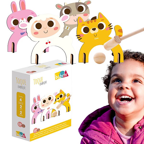 Acerte o Alvo Jogo Infantil Educativo Toque Emboque Babebi