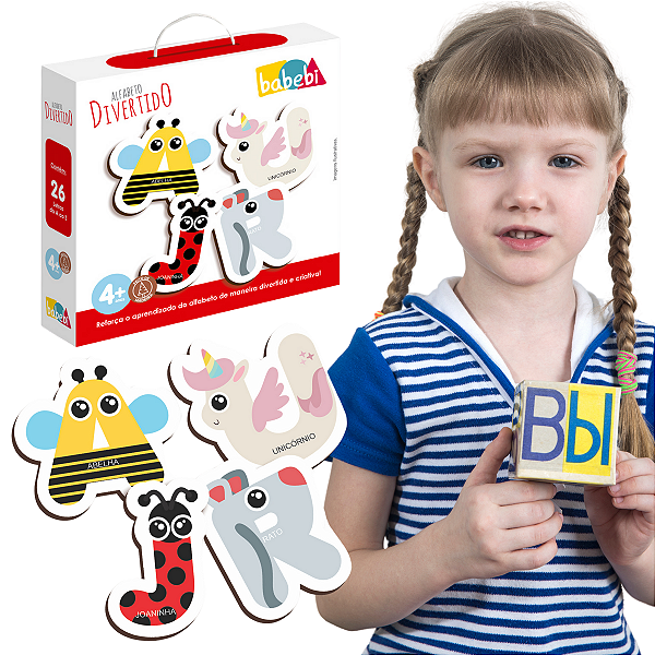 Brinquedo Educativo Alfabeto Divertido Alfabetizacao Letras