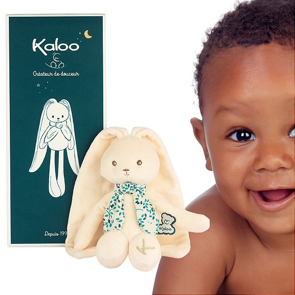 Meu Primeiro Coelhinho de Pelucia Creme Infantil Kaloo 25 cm