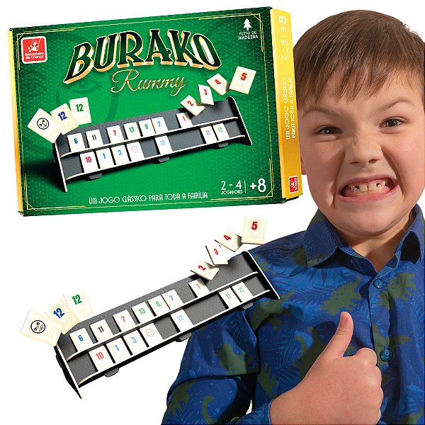Jogo de Tabuleiro Divertido Estrategias Buraco Rummy