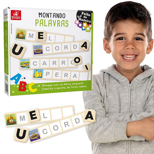 Montando Palavras Brinquedo Educativo Para Crianças