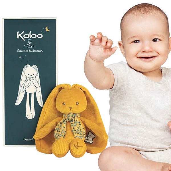 Meu Primeiro Coelhinho Amarelo Janod Presente Bebê