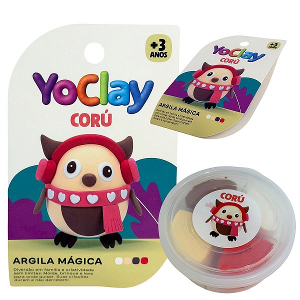 Argila Mágica Massinha Modelar Yoclay Pocket Corú