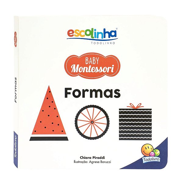 Livro de Contrastes Formas Baby Montessori – Estímulo Visual para Bebês