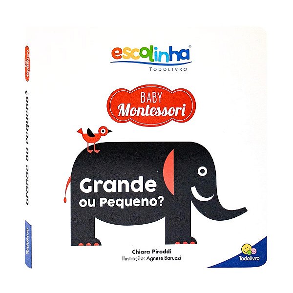 Livro de Contrastes Tamanhos Baby Montessori – Estímulo Visual para Bebês
