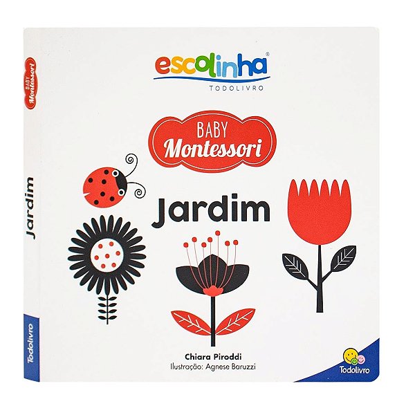 Livro de Contrastes Jardim Baby Montessori – Estímulo Visual para Bebês