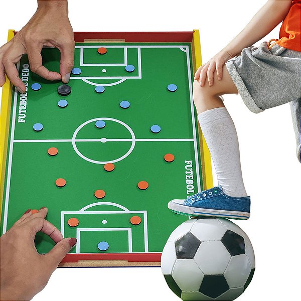 Futebol de Dedo Brinquedo Educativo em Madeira