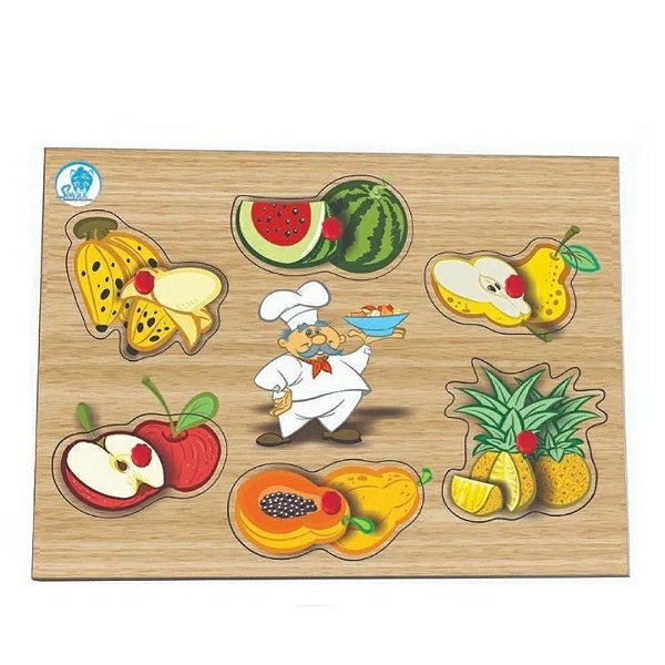 Quebra Cabeça com Pinos – Frutas Brinquedo Educativo