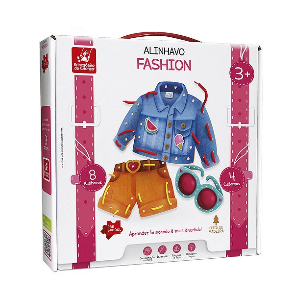 Alinhavo Fashion Brinquedo Educativo e Pedagógico