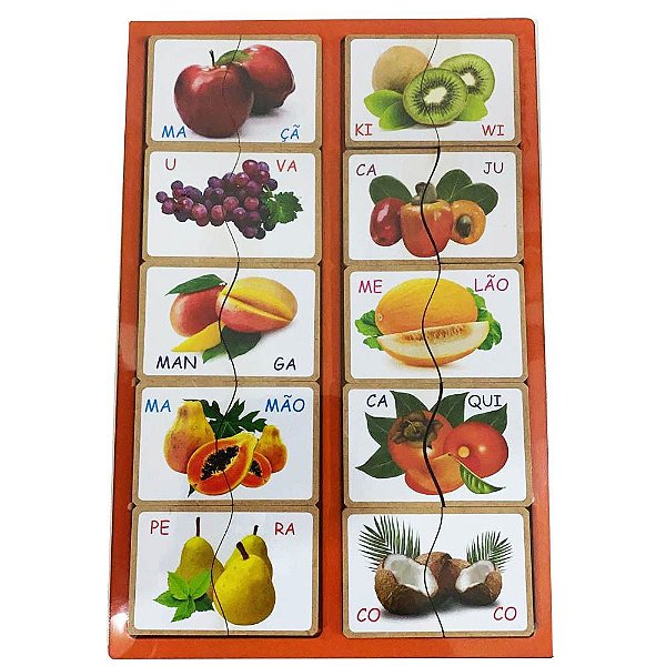 ATIVIDADE 9 PARA INCLUSÃO : JOGO QUEBRA-CABEÇA DAS FRUTAS