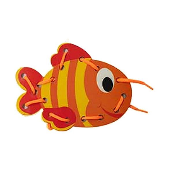 Alinhavo Infantil Peixe Brinquedo Educativo e Pedagógico