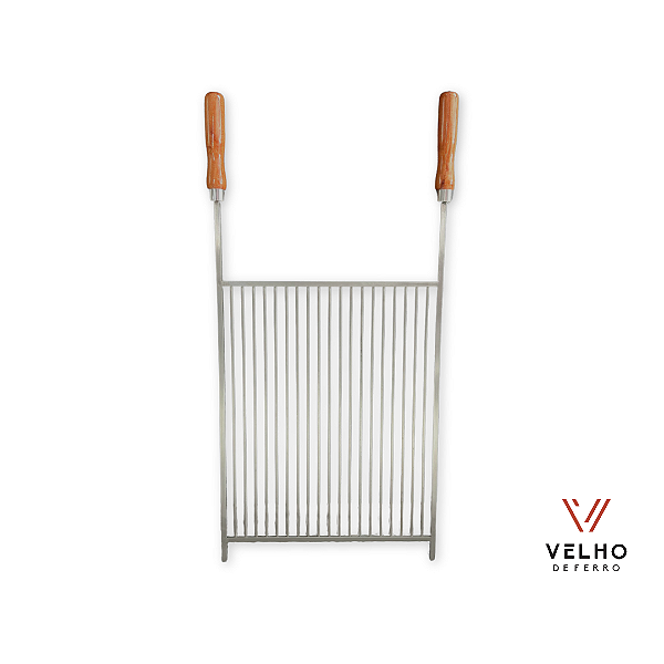 Grelha Uruguaia 40x50 Inox 304 - Fino Acabamento - Velho De Ferro