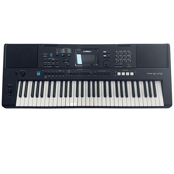 Teclado Yamaha PSR E473 Arranjador + Capa + Suporte + Pedal