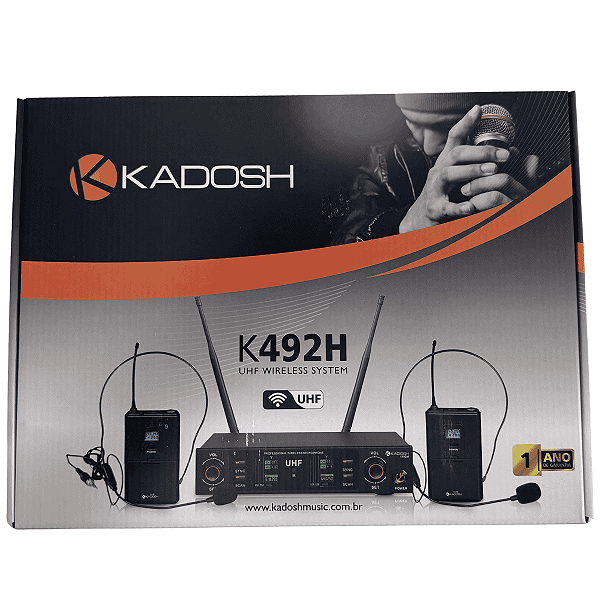 Microfone Kadosh K-492HH Duplo Sem Fio Original