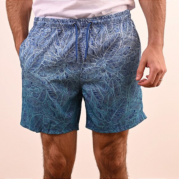 Bermuda Praia Estampa Degrade Grafite Masculina