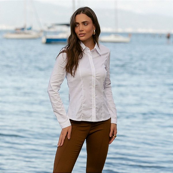 Camisa Manga Longa Essencial Feminina