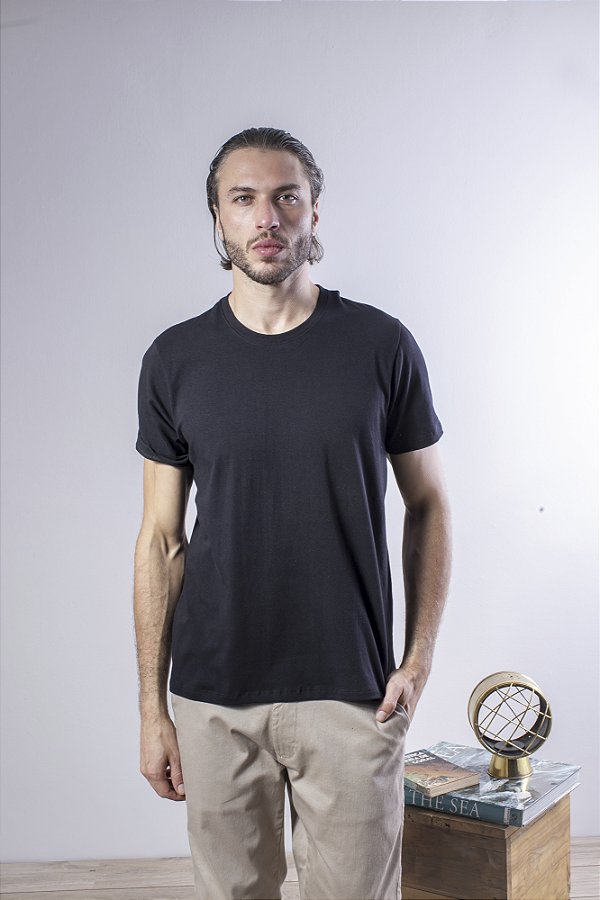 Camiseta Essentials Masculina Com Elastano